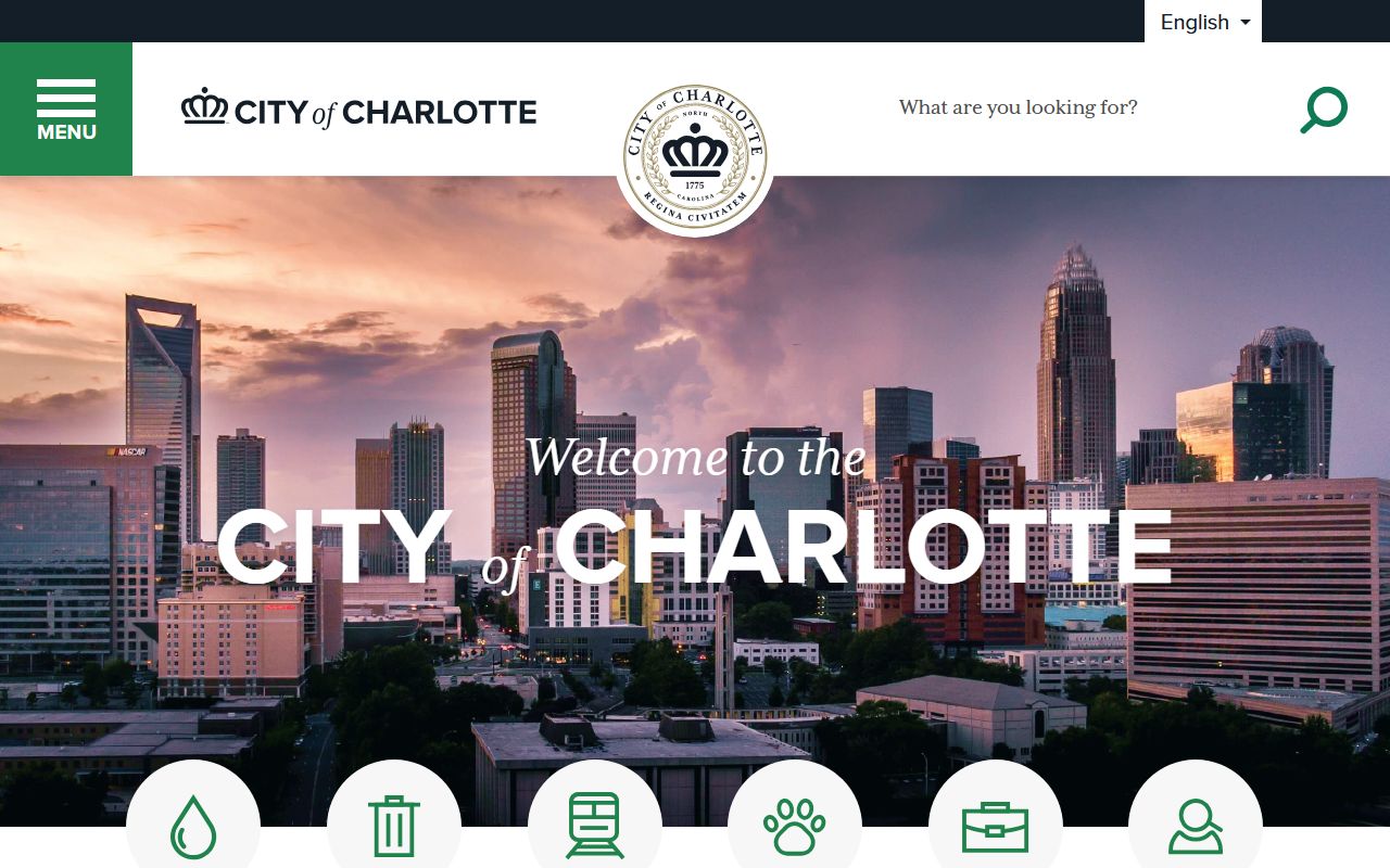 Charlotte city website with links to court docket resources