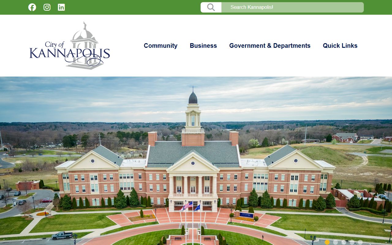 Kannapolis city website with court docket resources