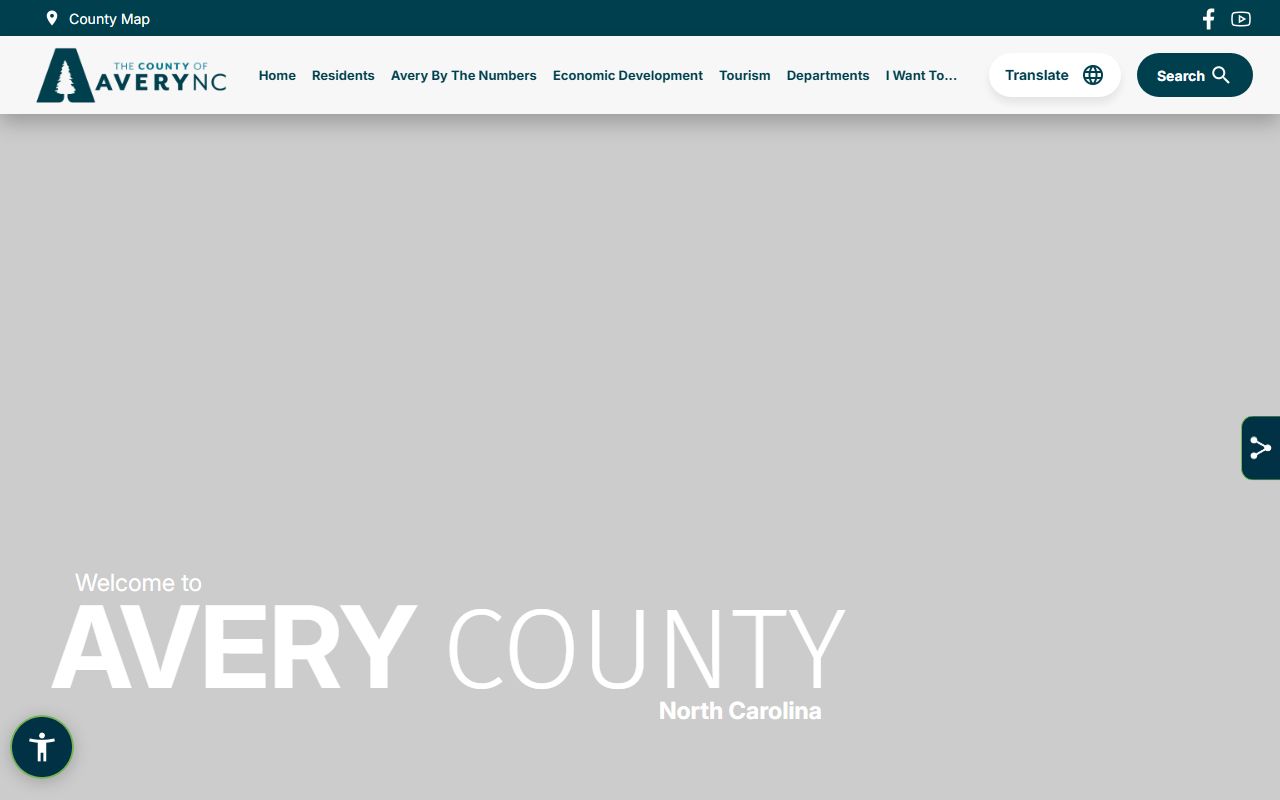 Avery County government website with county services and court docket resources