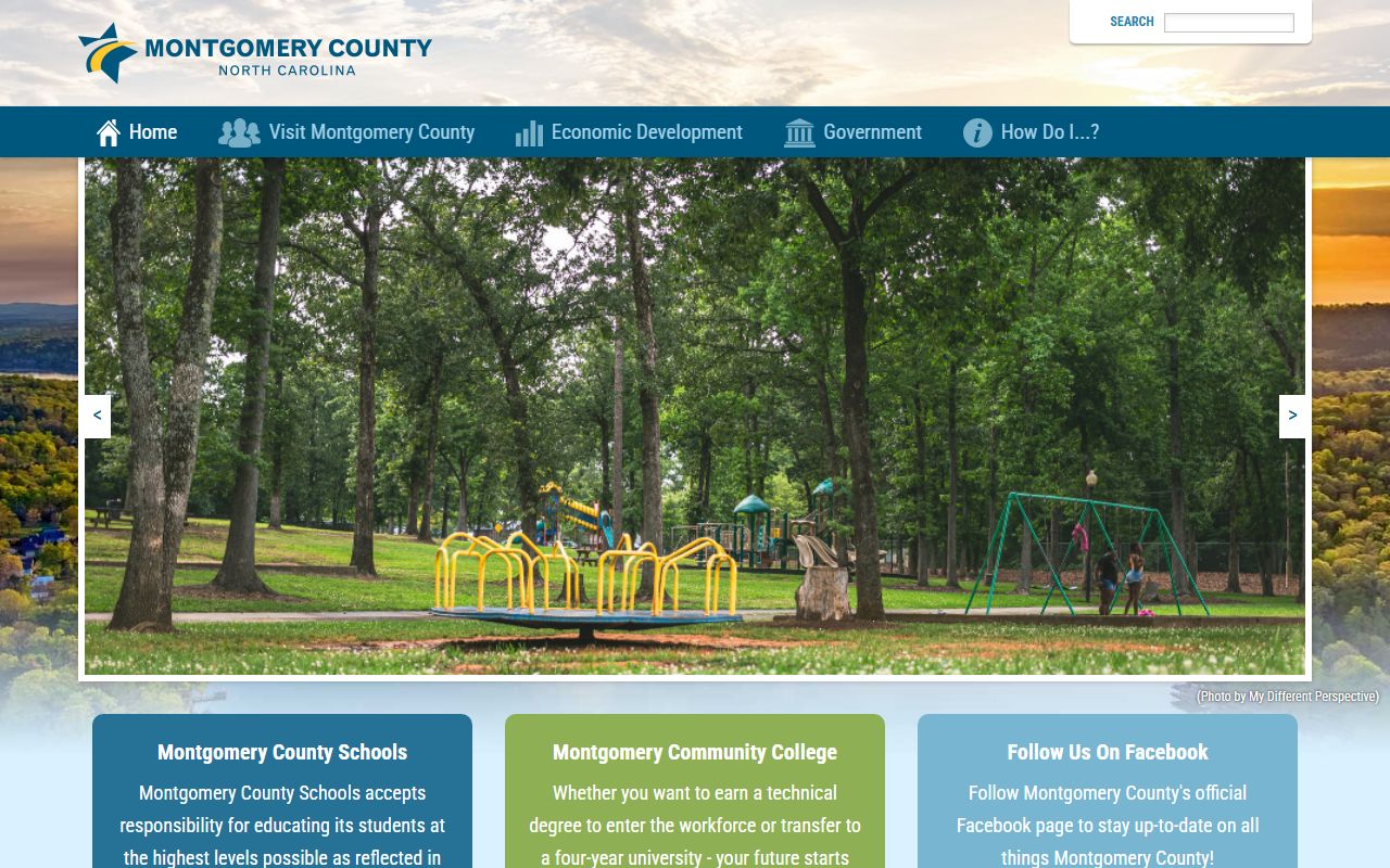 Montgomery County government website for court docket and public services in Troy